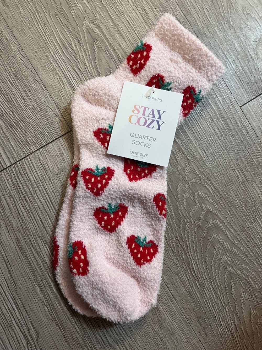 Brand New Target Strawberry Socks One Pair
